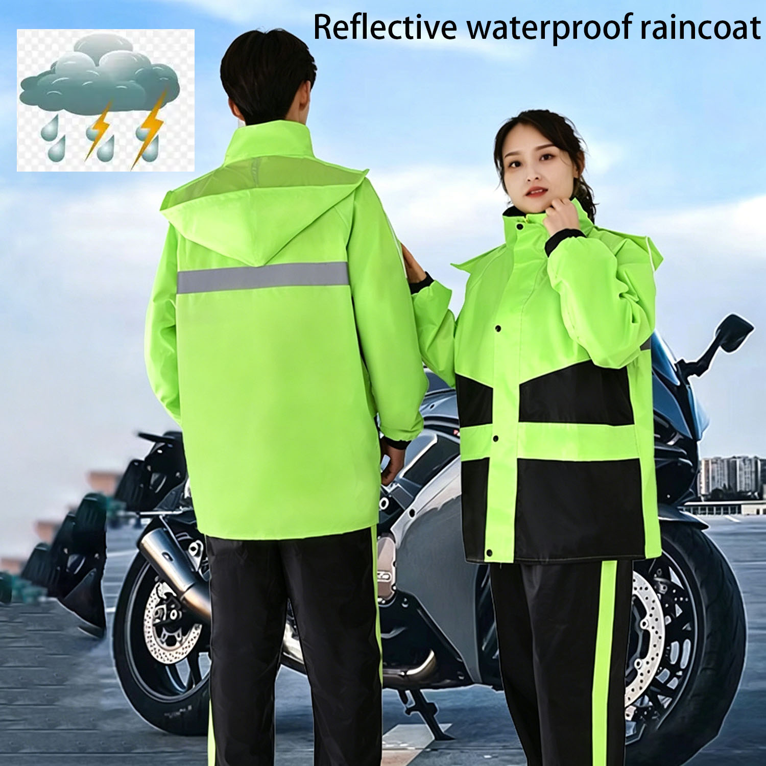 Motorcycle Gear For Women - Motosiklet yağmurluk takım elbise erkek kadın