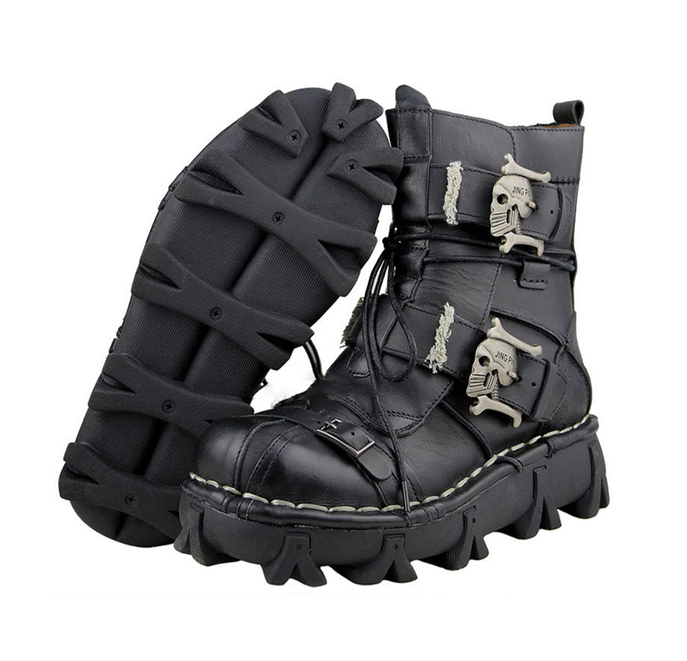 Motorcycle Gear Vintage - Motosiklet botları kış erkekler Retro hakiki