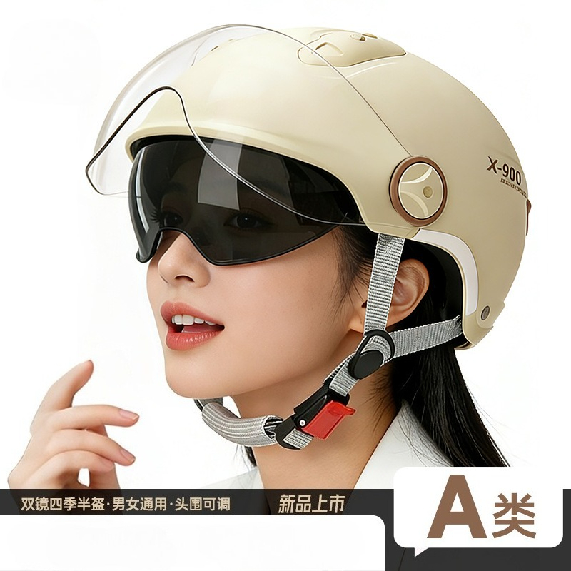 Motorcycle Gear Urban - Evrensel Yazlık Kask E-Bisiklet Motosiklet Yarım
