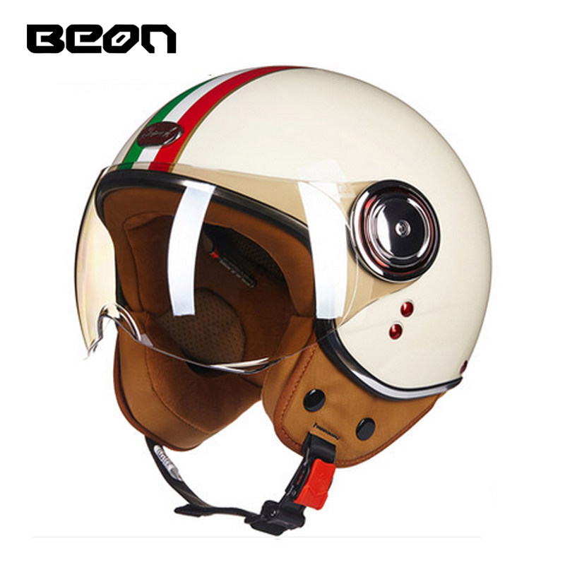 Motorcycle Gear Vintage - Capacete BEON 110B Açık Yüz Motosiklet