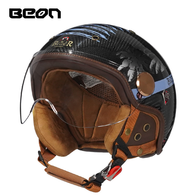 BEON BR13 Retro Açık Yüz Yarım - Motorcycle Gear Vintage incelemesi ve fiyatı