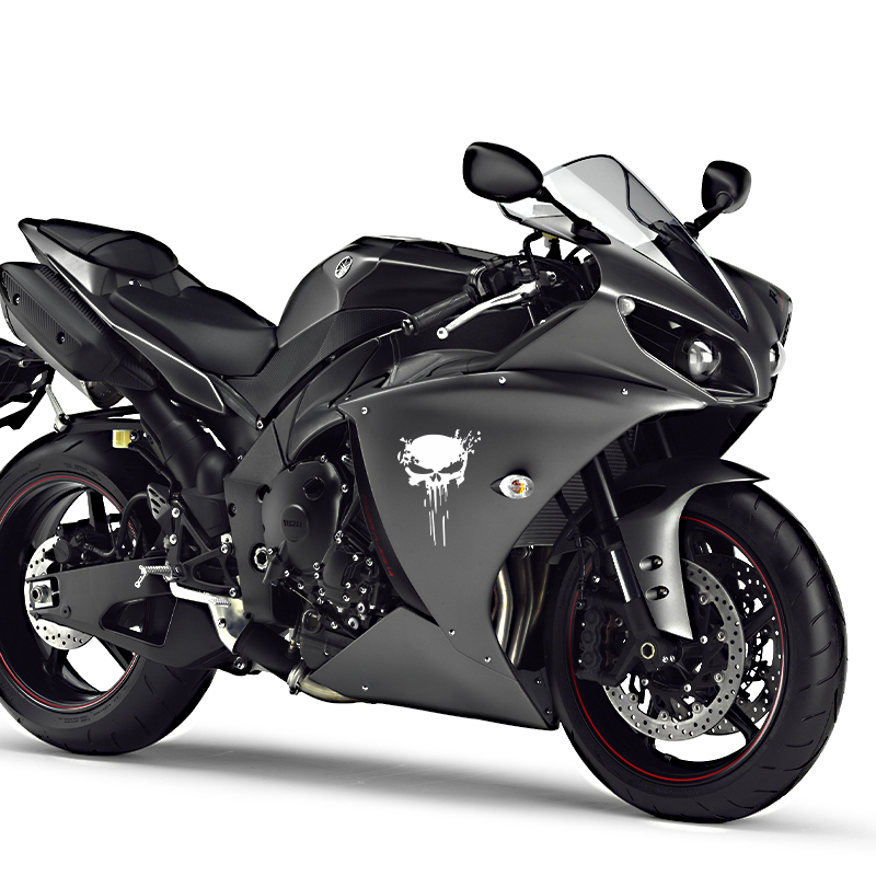 Motosiklet çıkartmalar kafatas - Gear Set Motorcycle incelemesi ve fiyatı